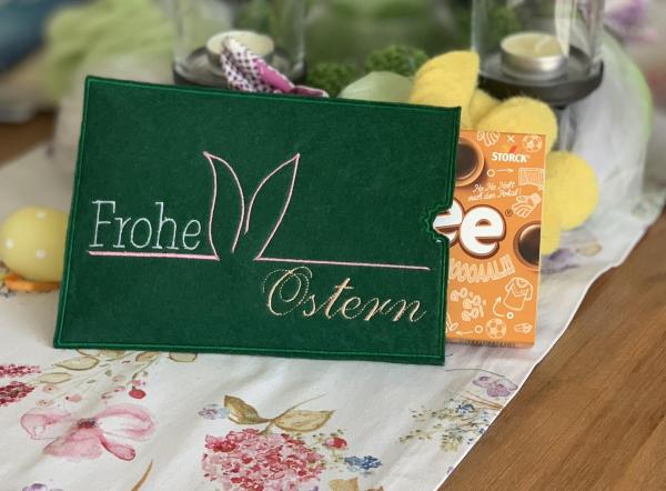 ITH - Stickdatei Schokoladenhülle Hasenohren - Toffifee